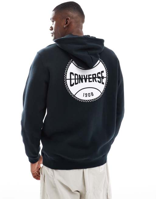 Converse - Retro Chuck - Hoodie met print in zwart