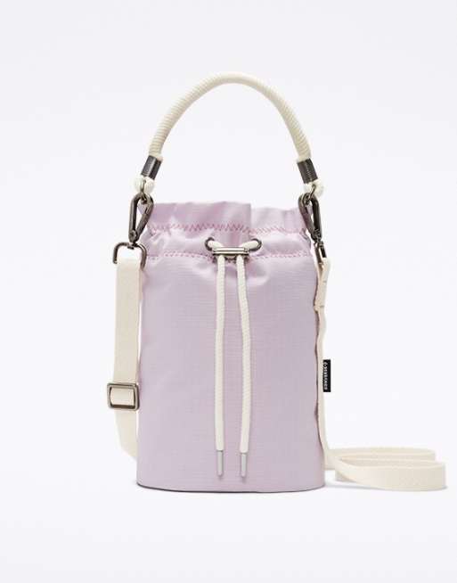 Converse rope detail mini bucket bag in lilac