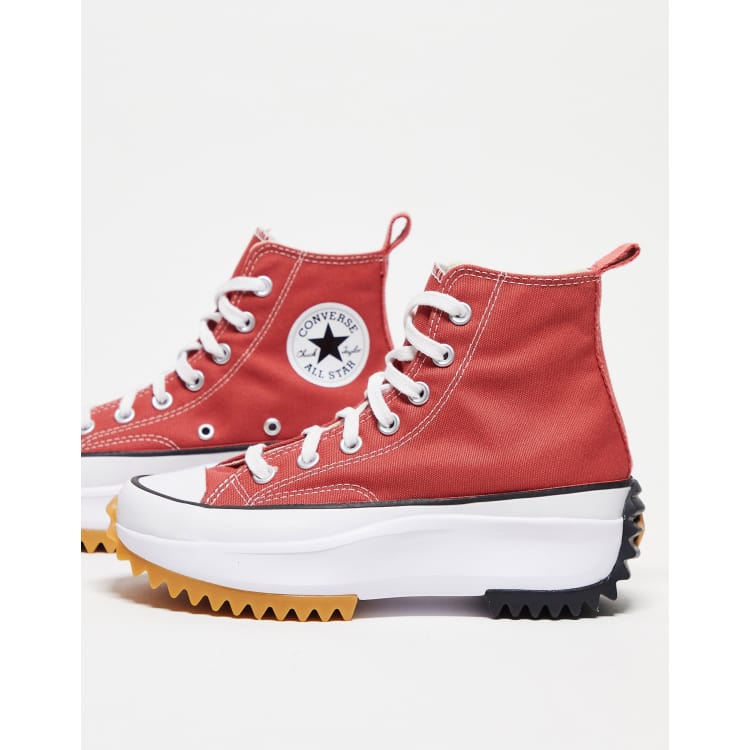 Converse rouge outlet montant