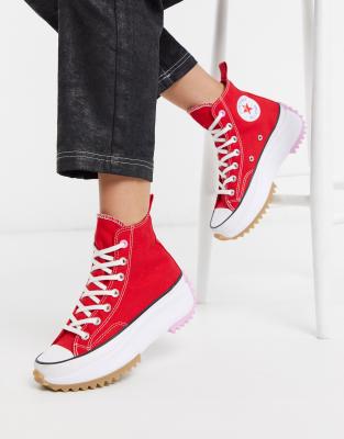 look converse rouge femme