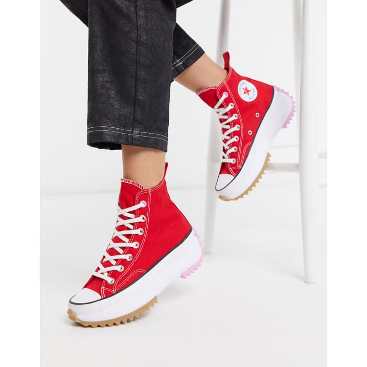 Converse Run Star Baskets style randonn e Rouge