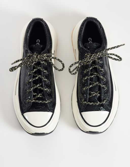 Converse Run Star Crush baskets noires à doubles lacets, 2 de 5