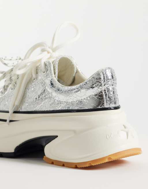 Converse Run Star Crush sneakers in silver, 3 of 5