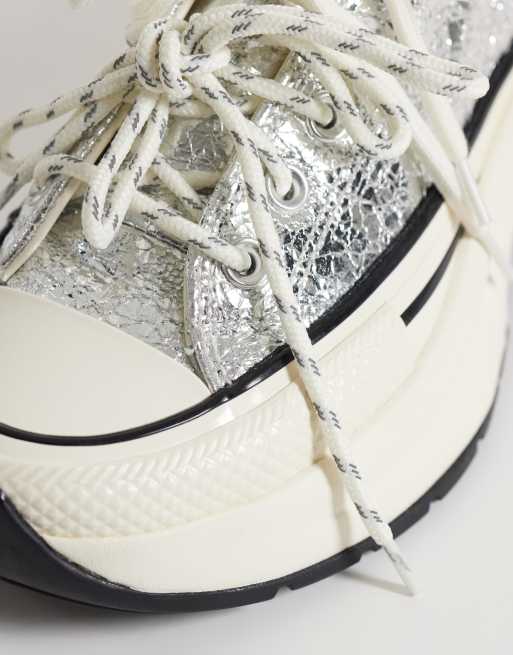 Converse Run Star Crush sneakers in silver, 4 of 5