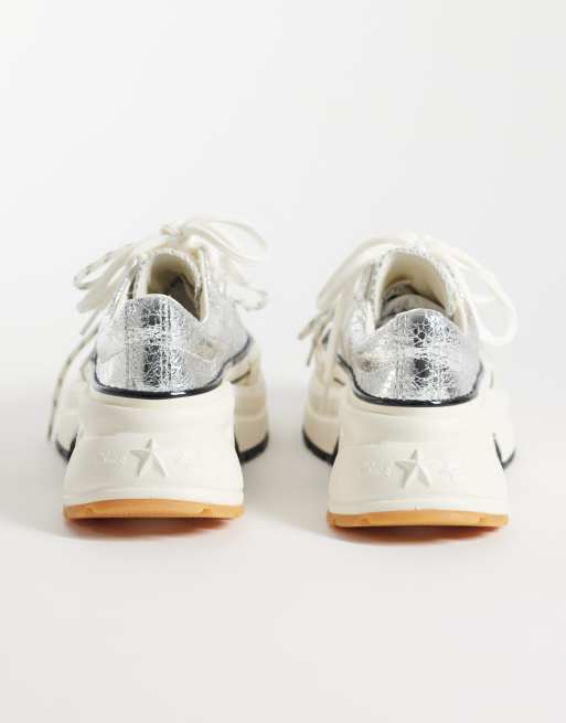 Converse Run Star Crush sneakers in silver, 5 of 5