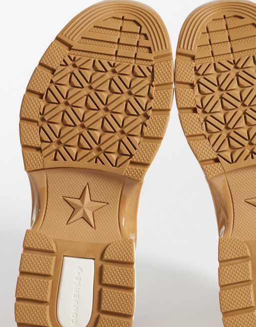 Converse Run Star Crush sneakers in tan faux fur, 5 of 5