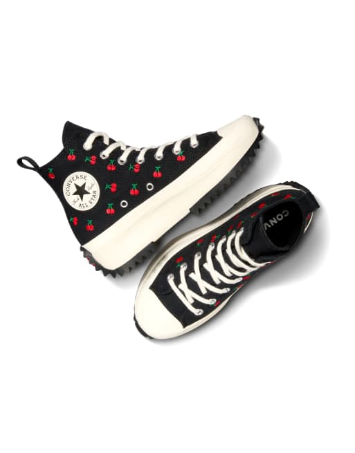 Converse Run Star Hike Baskets à semelle plateforme et imprimé