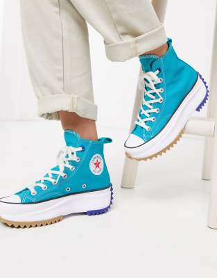 converse bleu turquoise haute