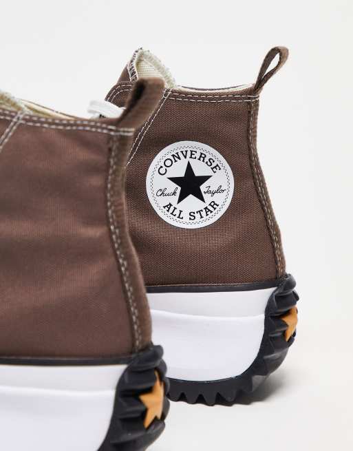 Converse Run Star Hike Baskets montantes Marron ASOS