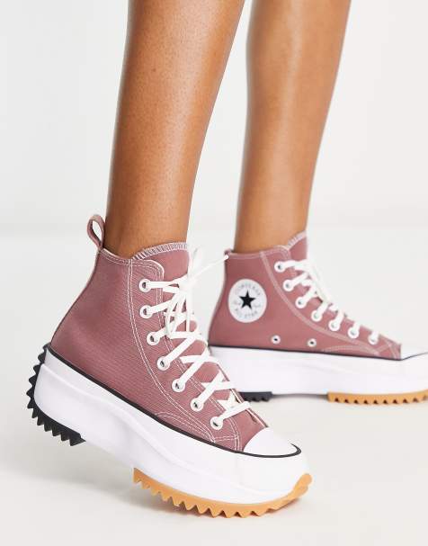 Converse – Run Star Hike – Bruna sneakers med höga skaft - view 1