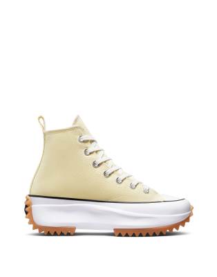 converse run star hike hi canvas platform sneakers