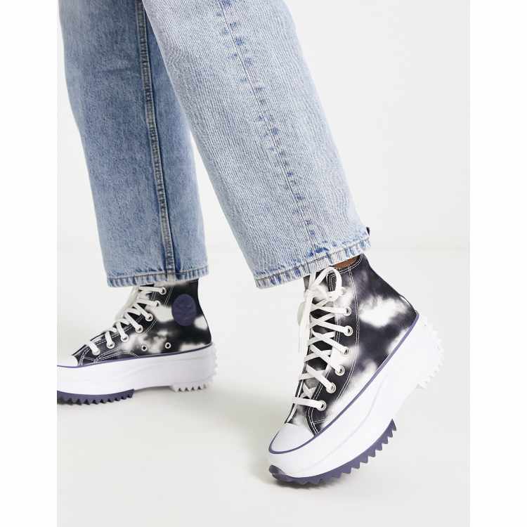 Converse Baskets - Run Star Hike Hi (Noir) - Baskets chez Sarenza (583913)