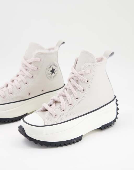 White converse hotsell running shoes