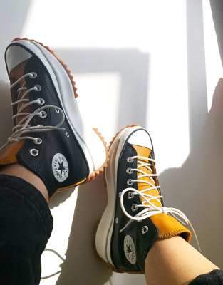 mustard leather converse