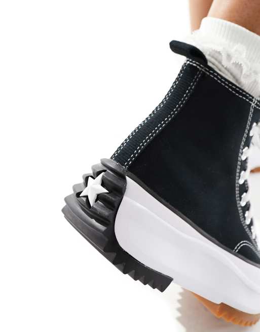 Converse Run Star Hike Hi sneakers in black, 5 of 5