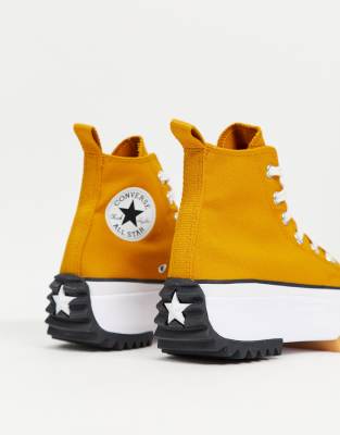 converse run star hike yellow