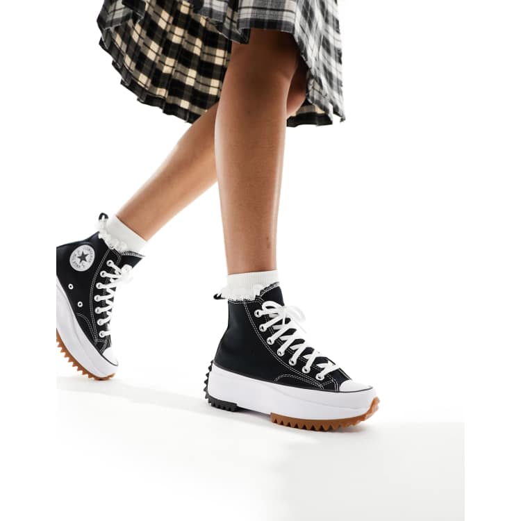 Converse Run Star Hike Hi trainers in black | ASOS