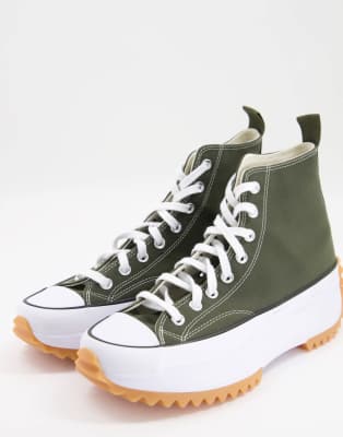 Converse Run Star Hike Hi trainers in khaki