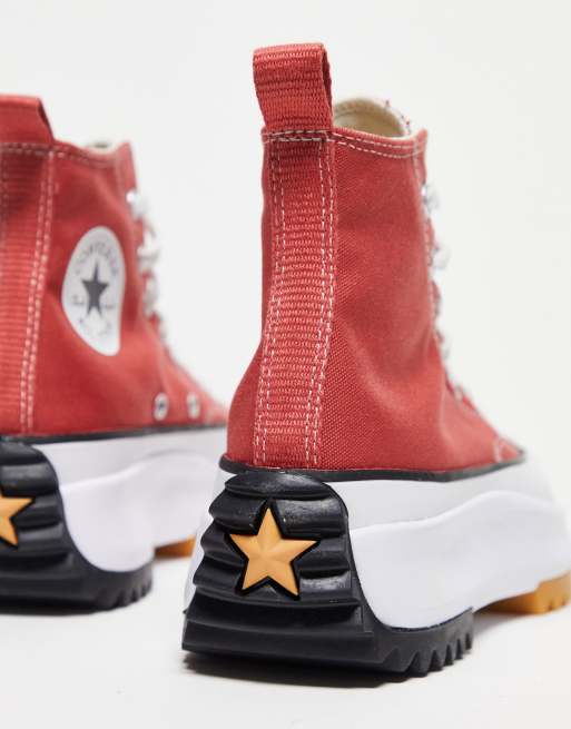 Converse Run Star Hike Hi trainers in red