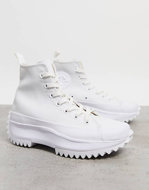 Mens Shoes Trainers High-top trainers Converse Run Star Hike Platform Lace in White for Men 