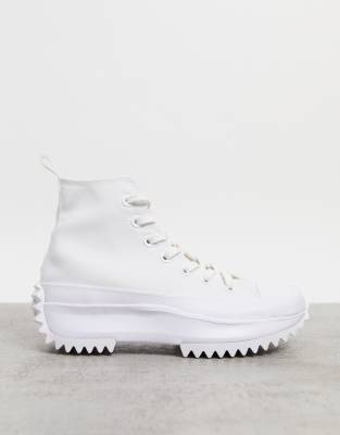 converse run star hike triple white