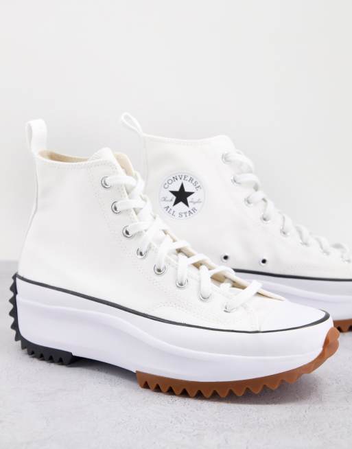 Converse Run Star Hike Hi trainers in white | ASOS