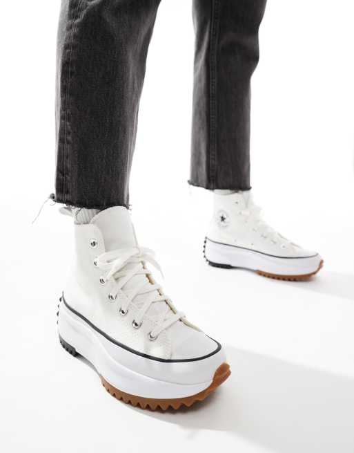Converse - Run Star Hike Hi - Unisex - Hvide sneakers