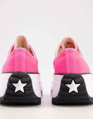 converse run star hike hyper pink