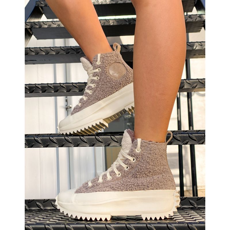 Converse - Run Star Hike - Sneakers in pile borg color malva vapor
