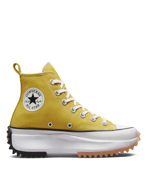 Asos yellow cheap converse