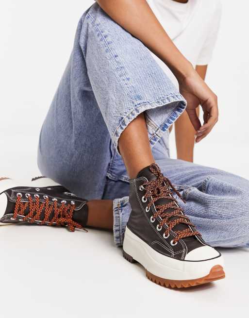Converse - Run Star Hike - Sneakers met wandelveters in donkerbruin