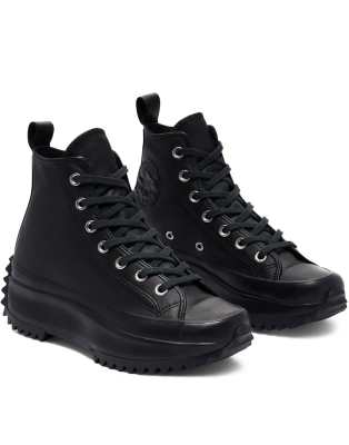 converse shoes black leather