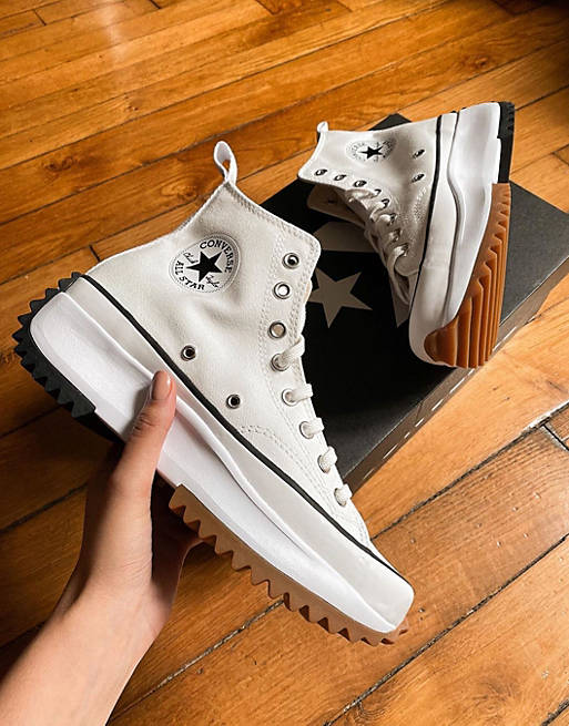 Converse Run Star Hike white sneakers | Iiscm