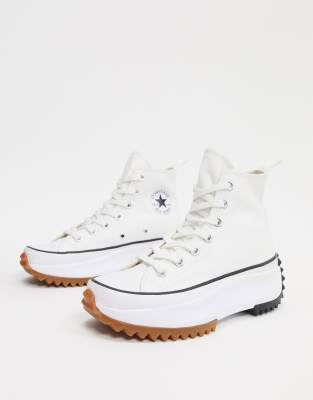 cdg converse high white