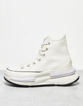 Skechers Uno HI Ava Max chunky sneakers in off white patent