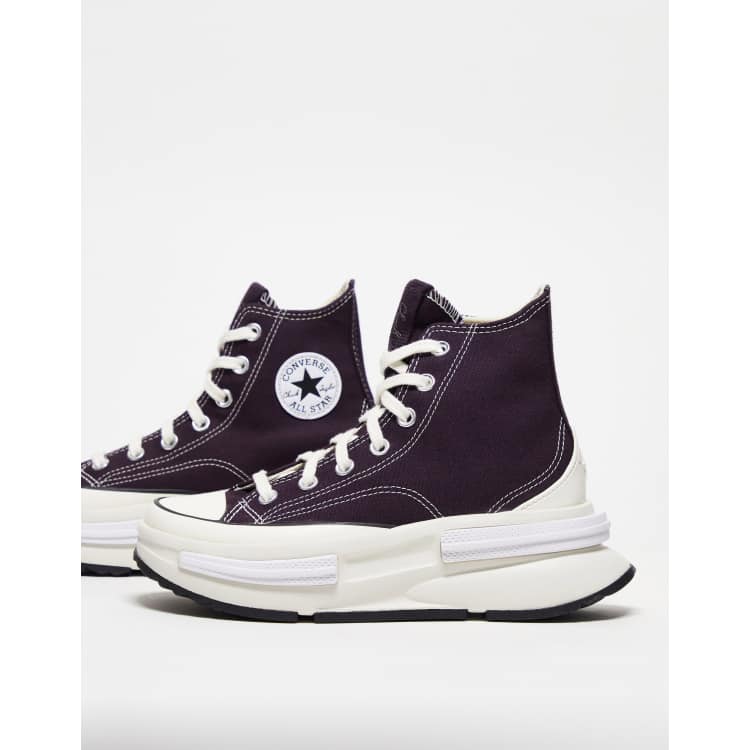 Converse black online purple