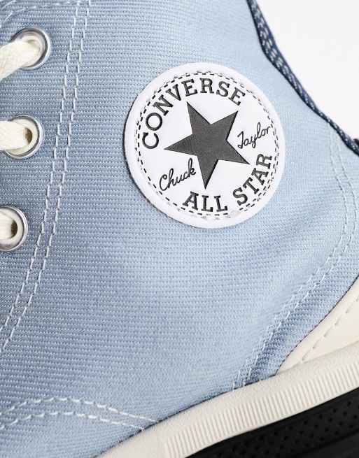 Converse pink deals and blue