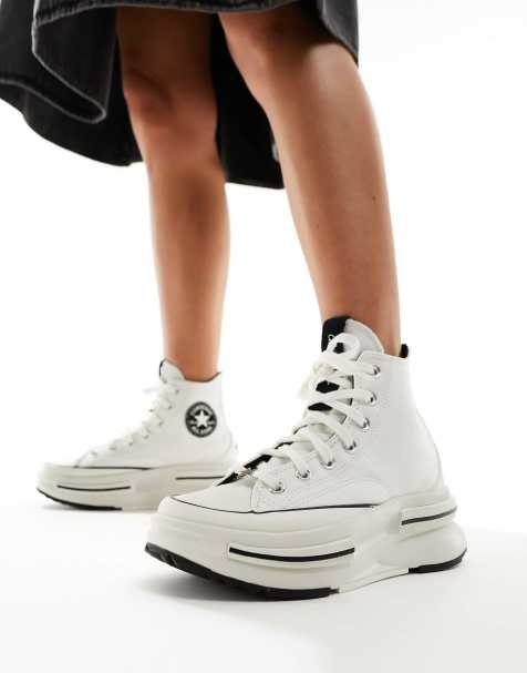 Converse - Run Star Legacy - Hvide sneakers med sorte detaljer - view 1