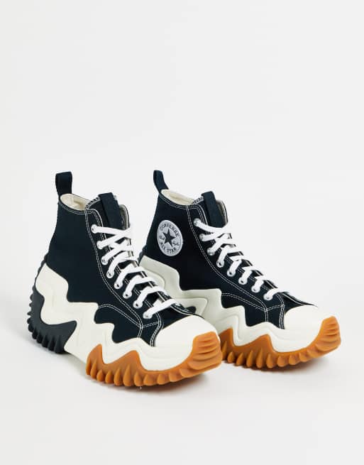 Converse - Run Star Motion - Baskets montantes - Noir/blanc/gomme