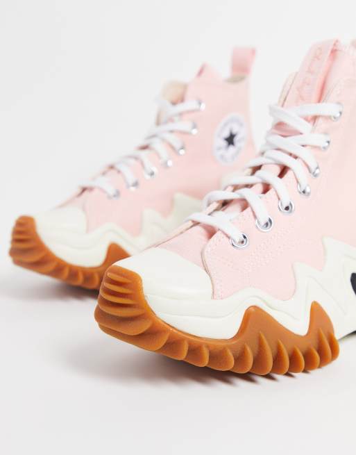 Converse Run Star Motion Hi sneakers in orange and pink - ShopStyle