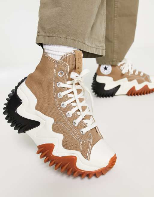 Converse - Run Star Motion Hi - Sneakers i leopardprint