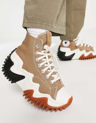 Converse Run Star Motion Hi trainers in sand dune | ASOS