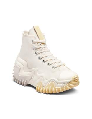 Converse Run Star Motion Hi Trance Form sneakers in egret/soft