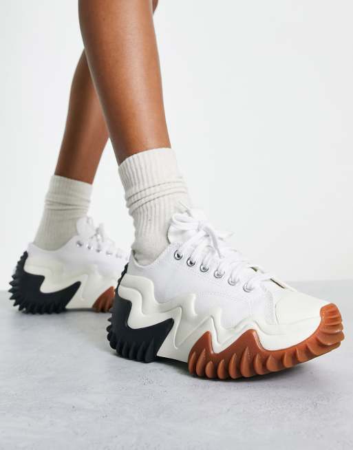 Converse Run Star Motion Ox platform in white | ASOS