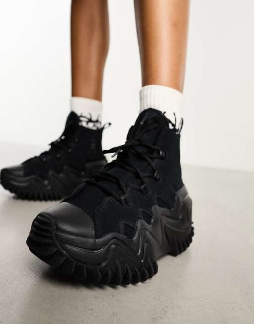 Converse Run Star Motion platform sneakers in black | ASOS