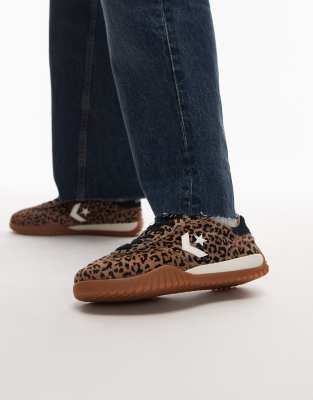 Converse - Run Star - Sneaker mit Leopardenmuster-Brown