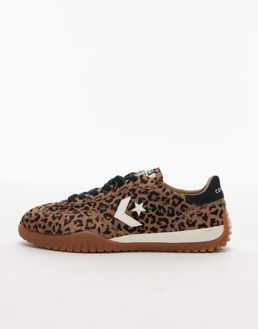 Converse – Run Star – Sneaker mit Ponyfellimitat mit Leopardenmuster, 2 von 5