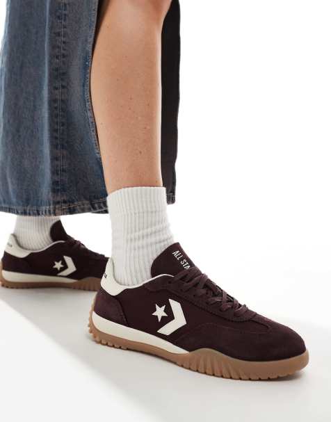 Converse Run Star sneakers in burgundy - view 1