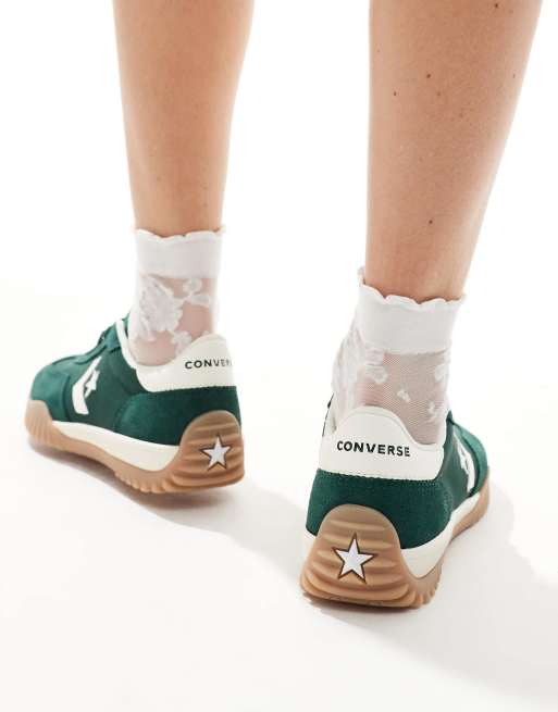 Converse Run Star sneakers in green, 3 of 5