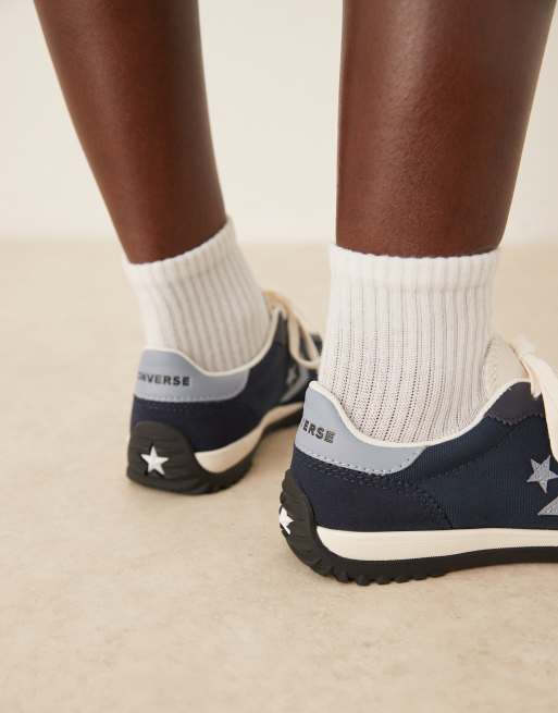 Converse Run Star sneakers in navy, 4 of 5